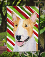 Bull Terrier Candy Cane Holiday Christmas Flag Garden Size