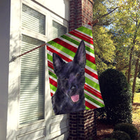 Australian Kelpie Candy Cane Holiday Christmas Flag Canvas House Size