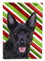 Australian Kelpie Candy Cane Holiday Christmas Flag Canvas House Size