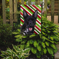 Australian Kelpie Candy Cane Holiday Christmas Flag Garden Size