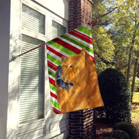 Chow Chow Candy Cane Holiday Christmas Flag Canvas House Size