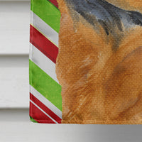 Chow Chow Candy Cane Holiday Christmas Flag Canvas House Size