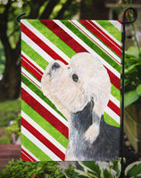 Dandie Dinmont Terrier Candy Cane Holiday Christmas Flag Garden Size