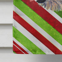 Irish Wolfhound Candy Cane Holiday Christmas Flag Canvas House Size