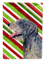 Irish Wolfhound Candy Cane Holiday Christmas Flag Canvas House Size