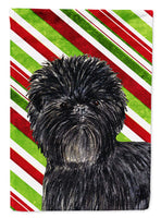 Affenpinscher Candy Cane Holiday Christmas Flag Canvas House Size