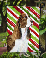 Springer Spaniel Candy Cane Holiday Christmas Flag Garden Size