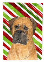 Bullmastiff Candy Cane Holiday Christmas Flag Canvas House Size