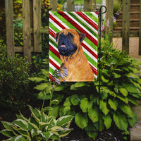 Mastiff Candy Cane Holiday Christmas Flag Garden Size