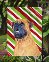 Mastiff Candy Cane Holiday Christmas Flag Garden Size