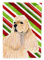 Cocker Spaniel Candy Cane Holiday Christmas Flag Canvas House Size