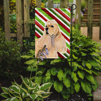 Cocker Spaniel Candy Cane Holiday Christmas Flag Garden Size