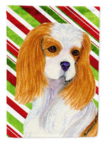 Cavalier Spaniel Candy Cane Holiday Christmas Flag Canvas House Size