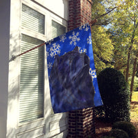 Chow Chow Winter Snowflakes Holiday Flag Canvas House Size