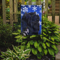 Chow Chow Winter Snowflakes Holiday Flag Garden Size