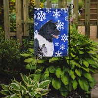 Akita Winter Snowflakes Holiday Flag Garden Size