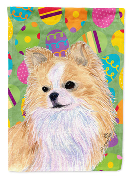 Chihuahua Easter Eggtravaganza Flag Canvas House Size