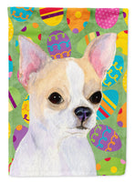 Chihuahua Easter Eggtravaganza Flag Canvas House Size