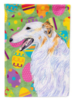 Borzoi Easter Eggtravaganza Flag Canvas House Size