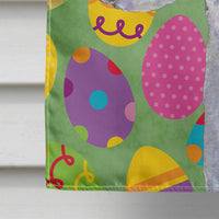 Bedlington Terrier Easter Eggtravaganza Flag Canvas House Size