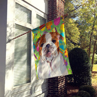 Bulldog English Easter Eggtravaganza Flag Canvas House Size