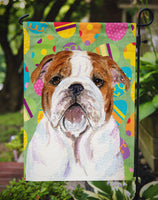 Bulldog English Easter Eggtravaganza Flag Garden Size