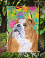 Bulldog English Easter Eggtravaganza Flag Garden Size