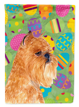 Brussels Griffon Easter Eggtravaganza Flag Canvas House Size