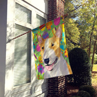 Bull Terrier Easter Eggtravaganza Flag Canvas House Size