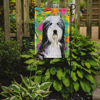 Bearded Collie Easter Eggtravaganza Flag Garden Size