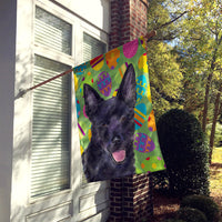 Australian Kelpie Easter Eggtravaganza Flag Canvas House Size