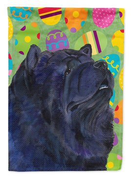 Chow Chow Easter Eggtravaganza Flag Garden Size