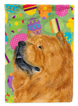 Chow Chow Easter Eggtravaganza Flag Canvas House Size