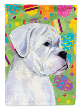 Boxer Easter Eggtravaganza Flag Garden Size