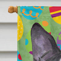 Boston Terrier Easter Eggtravaganza Flag Canvas House Size