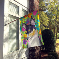 Chihuahua Easter Eggtravaganza Flag Canvas House Size