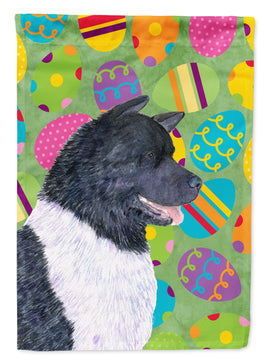 Akita Easter Eggtravaganza Flag Canvas House Size