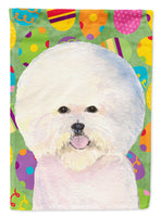 Bichon Frise Easter Eggtravaganza Flag Canvas House Size