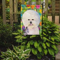 Bichon Frise Easter Eggtravaganza Flag Garden Size