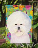 Bichon Frise Easter Eggtravaganza Flag Garden Size