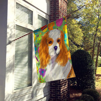 Cavalier Spaniel Easter Eggtravaganza Flag Canvas House Size