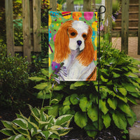 Cavalier Spaniel Easter Eggtravaganza Flag Garden Size