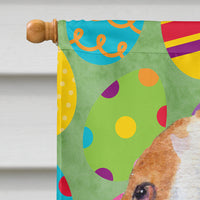 Basset Hound Easter Eggtravaganza Flag Canvas House Size