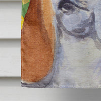 Basset Hound Easter Eggtravaganza Flag Canvas House Size