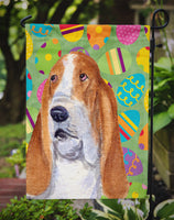 Basset Hound Easter Eggtravaganza Flag Garden Size