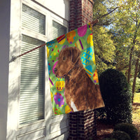 Chesapeake Bay Retriever Easter Eggtravaganza Flag Canvas House Size