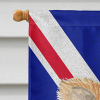 Chihuahua with English Union Jack British Flag Flag Canvas House Size SS4915CHF