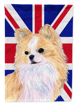 Chihuahua with English Union Jack British Flag Flag Garden Size SS4915GF