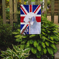 Bedlington Terrier with English Union Jack British Flag Flag Garden Size SS4925GF