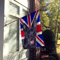 Australian Kelpie with English Union Jack British Flag Flag Canvas House Size SS4940CHF